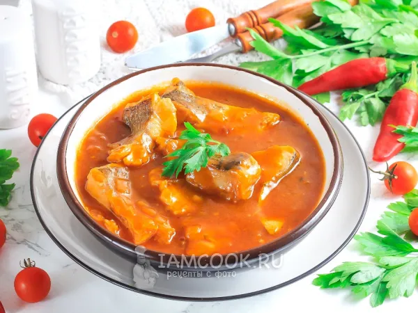 Фото блюда: Минтай в кисло-сладком соусе