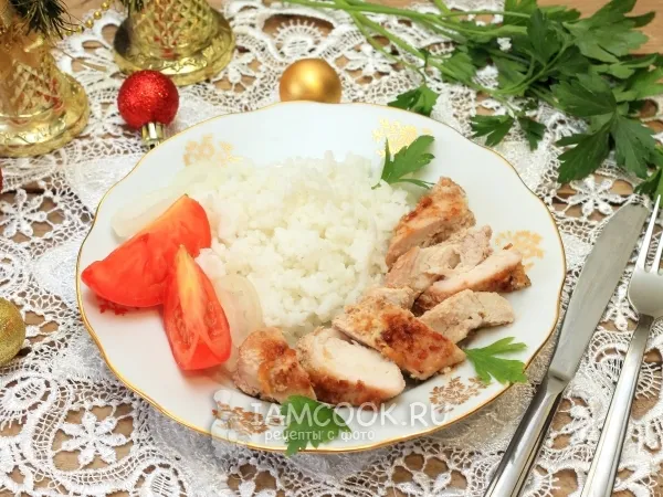 Фото блюда: Куриное филе запеченное с имбирем