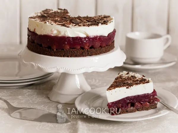 Фото блюда: Муссовый торт «Чёрный лес»