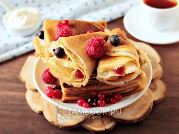 Фото блюда: Нежные блинчики на молоке