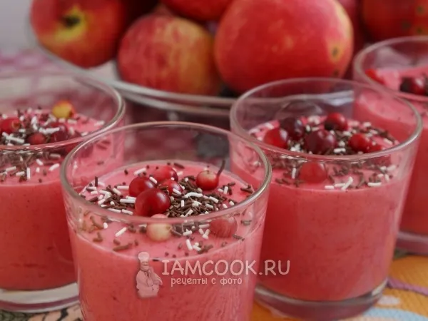 Фото блюда: Мусс из клюквы с манкой