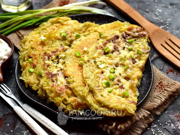 Фото блюда: Картофельные блины с сыром без муки