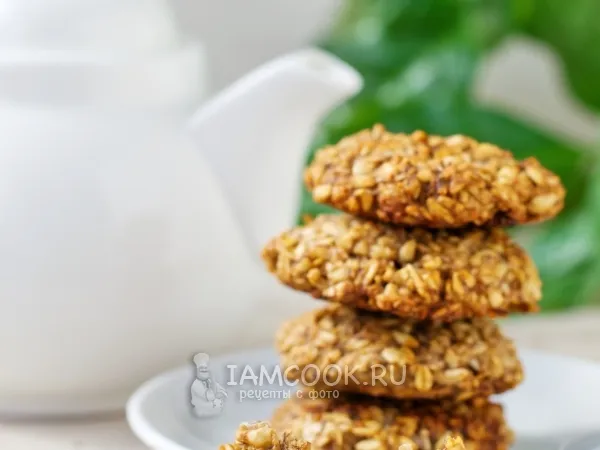 Фото блюда: Постное овсяное печенье