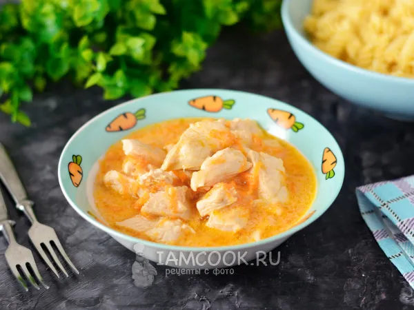 Фото блюда: Гуляш из курицы для детей