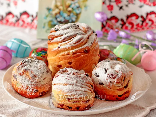 Фото блюда: Краффины с песочной крошкой на Пасху