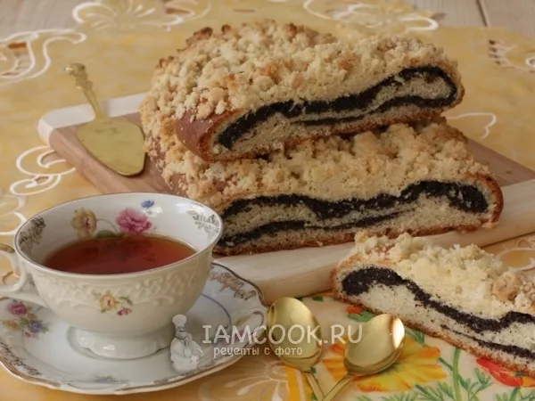 Фото блюда: Маковый рулет с крошкой