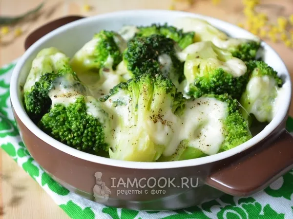 Фото блюда: Брокколи запеченная с моцареллой