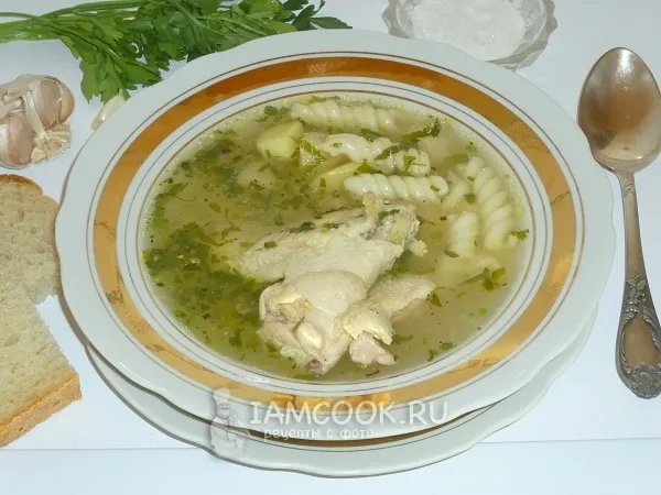 Фото блюда: Куриный суп из крылышек