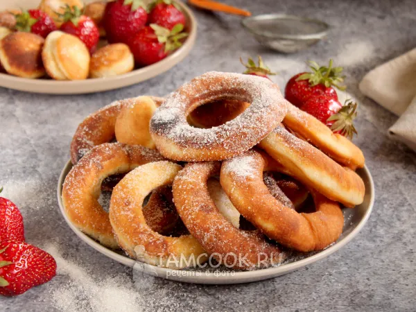 Фото блюда: Жареные калачи на простокваше на сковороде