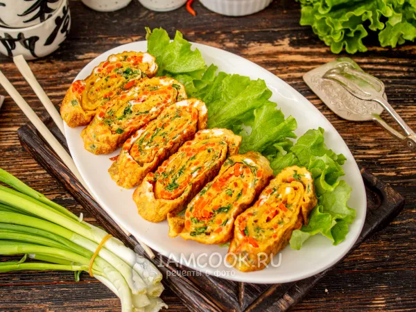 Фото блюда: Омлет по-корейски