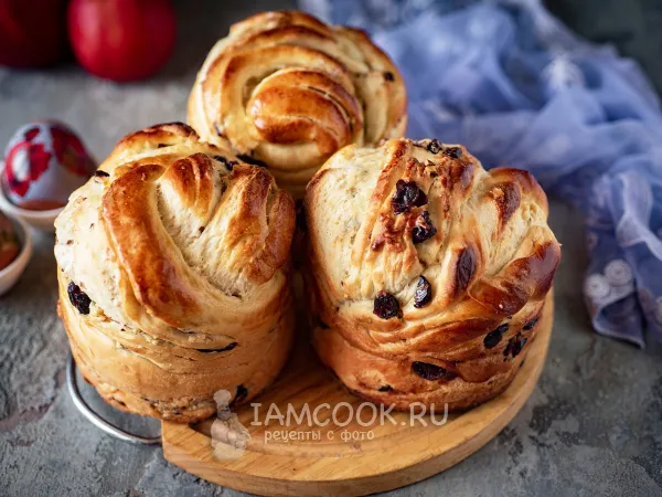 Фото блюда: Кулич Краффин с апельсиновым соком