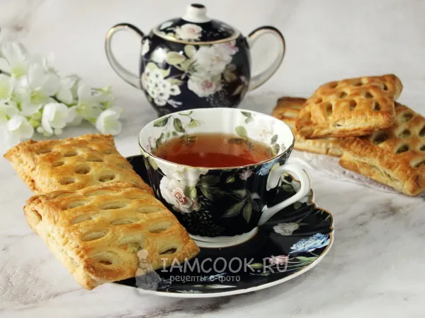 Фото блюда: Слойки с курицей и овощами