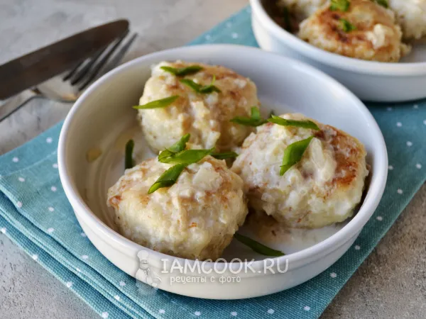 Фото блюда: Рыбные тефтели в сливочном соусе