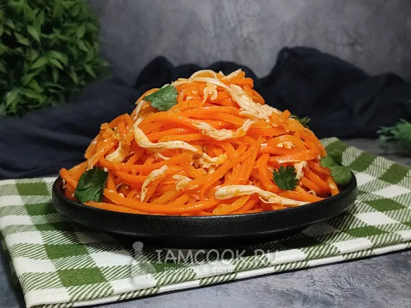 Фото блюда: Морковь по-корейски с курицей