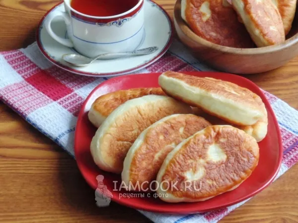 Фото блюда: Жареные пирожки с куриной печенью и картофелем