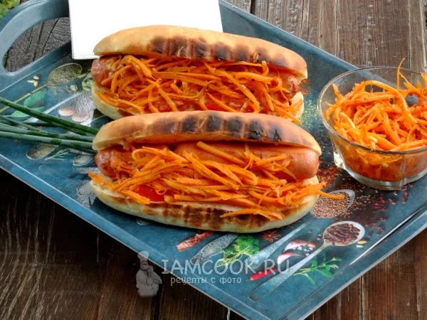 Фото блюда: Хот-дог на мангале