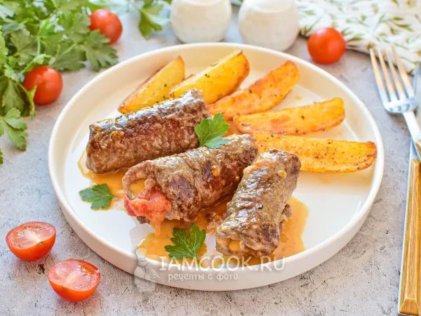 Фото блюда: Рулетики из телятины