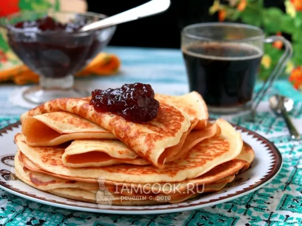 Фото блюда: Блины на манке дрожжевые