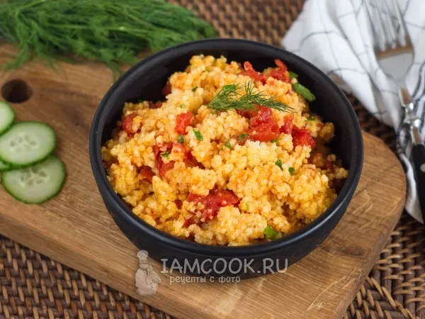 Фото блюда: Пшенная каша с томатами