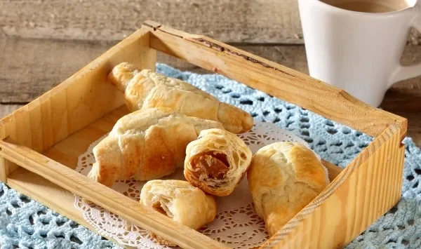 Фото блюда: Круассаны со сгущенкой