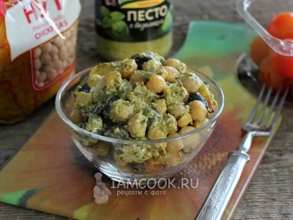Фото блюда: Салат с картофелем и нутом