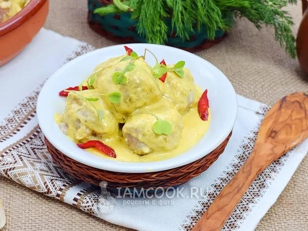 Фото блюда: Фрикадельки с манкой