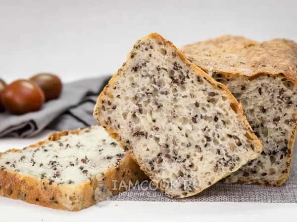 Фото блюда: Пшеничный хлеб без замеса