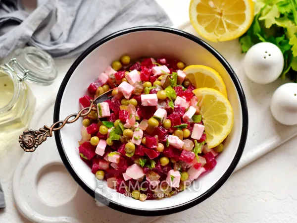 Фото блюда: Салат «ВИОЛЕТТА» без майонеза (с маслом и лимоном)