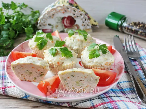 Фото блюда: Диетическое суфле из индейки на пару