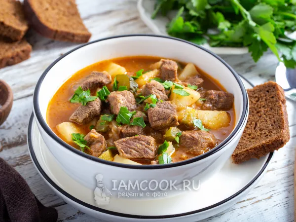 Фото блюда: Азу из говядины в мультиварке