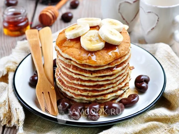 Фото блюда: Панкейки на кефире без яиц