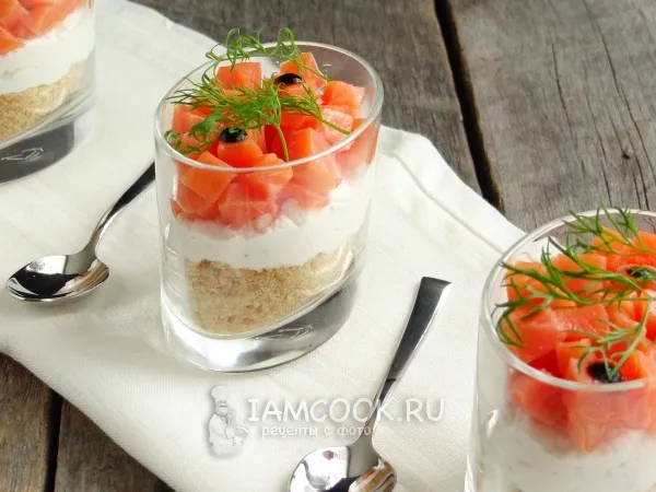 Фото блюда: Чизкейк с лососем