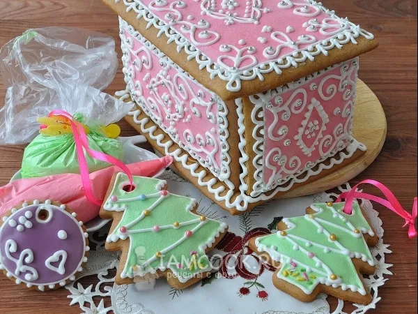 Фото блюда: Цветная глазурь для печенья