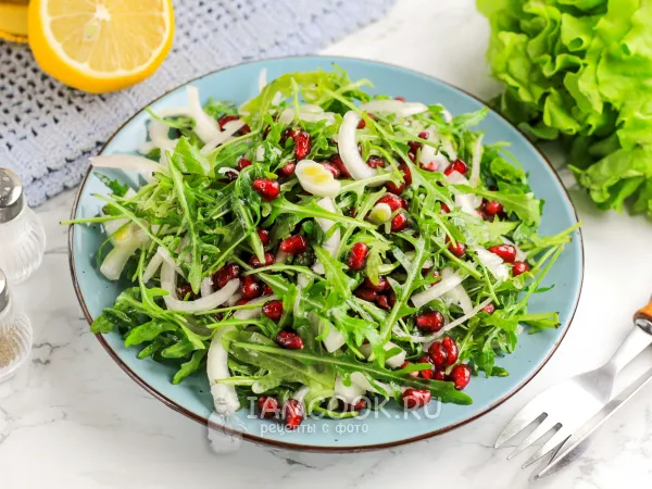 Фото блюда: Салат с гранатом и рукколой