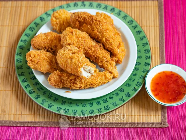 Фото блюда: Куриные наггетсы в соевом соусе