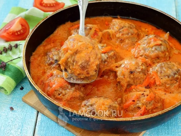 Фото блюда: Ёжики в томатном соусе