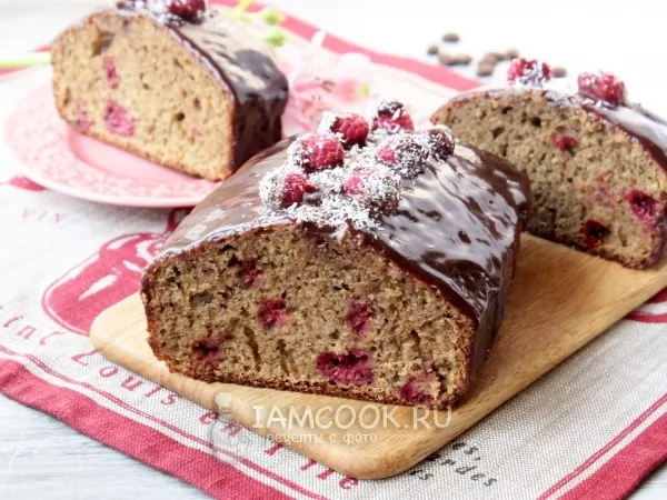 Фото блюда: Кофейный кекс с малиной