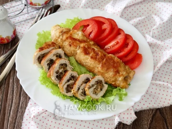 Фото блюда: Рулет из куриного филе