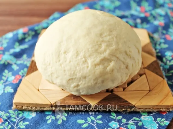 Фото блюда: Пресное тесто на кефире для пирожков