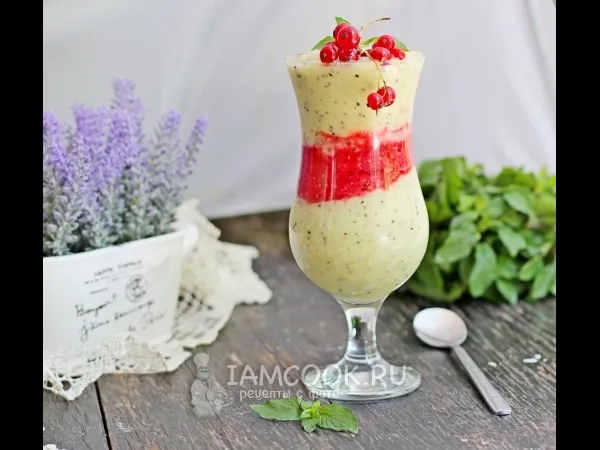 Фото блюда: Фруктовый смузи с семенами чиа