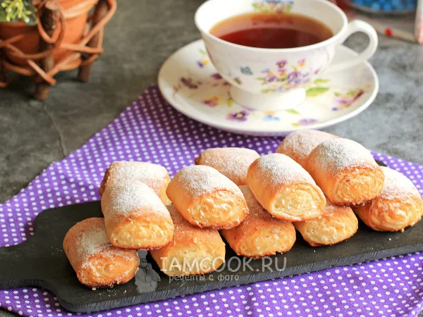 Фото блюда: Творожные рулетики с кокосовой стружкой