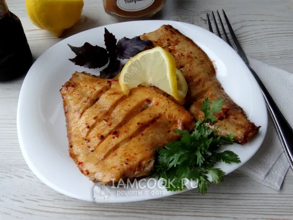 Фото блюда: Камбала в соевом соусе в духовке