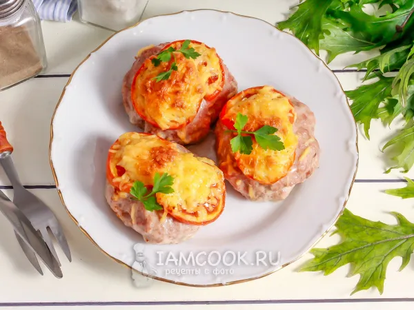 Фото блюда: Котлеты по-французски из свинины в духовке