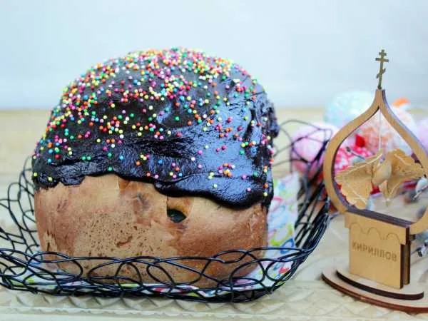 Фото блюда: Кулич в хлебопечке