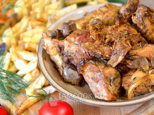 Фото блюда: Шашлык на сковороде