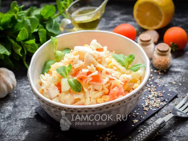 Фото блюда: Диетический рыбный салат