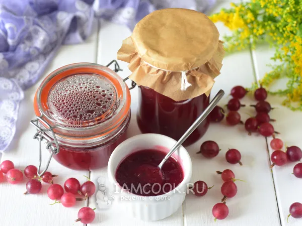 Фото блюда: Джем из крыжовника с апельсином на зиму