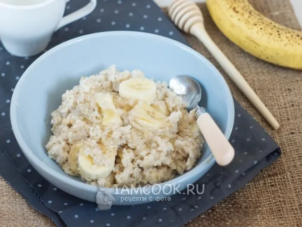 Фото блюда: Пшеничная каша с бананом