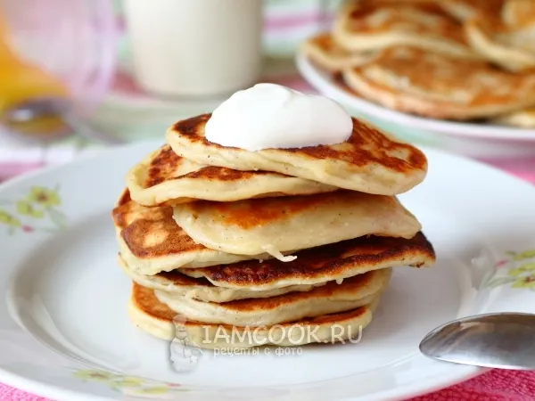 Фото блюда: Творожно-банановые оладьи