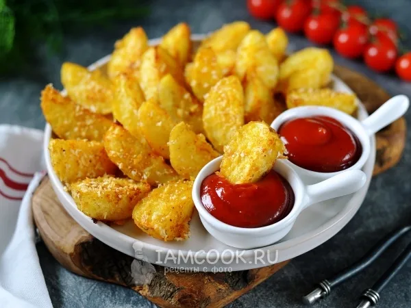 Фото блюда: Картофель в хрустящей панировке в духовке